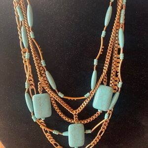 Silpada Howlite & Brass necklace